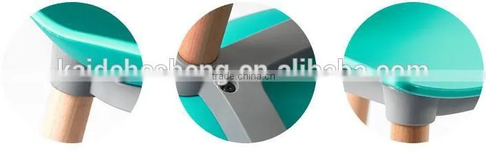 China Bazhou Middle Back Green Plastic Wooden Design Unfolded Leisure Chair