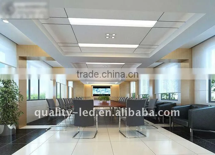 white LED panel lights shine staight