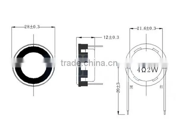 Full frequency speaker for 4ohm 100w car tweeter speaker high frequency speaker