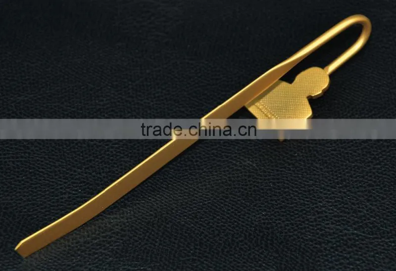 Gold plated book mark Portraits metal bookmark custom metal bookmarks
