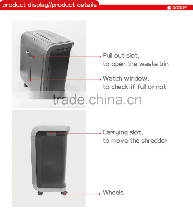 The general office paper shredder from factory