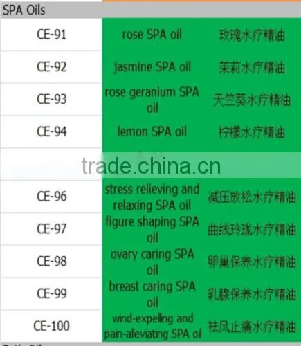 for spa salon pack body care massage oil