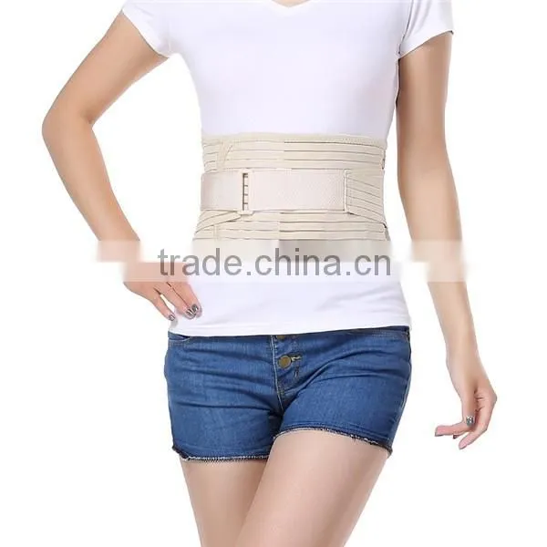 Fish net fabric waterproof elastic abdominal binder lower back support