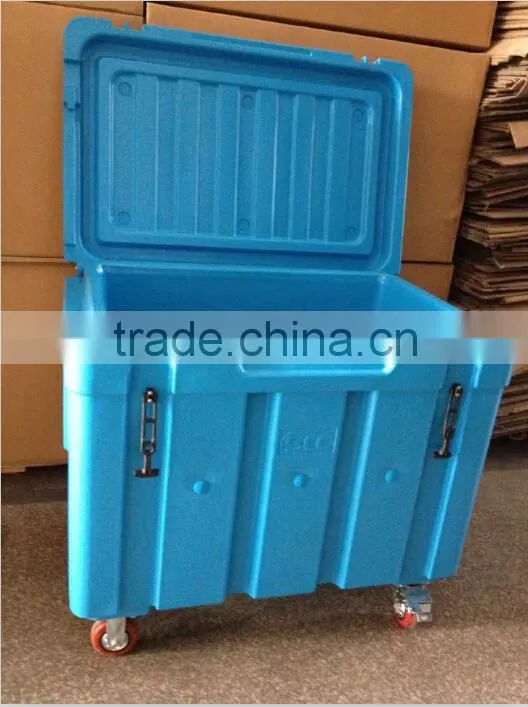 Plastic ice box for dry ice, dry ice box 310liters