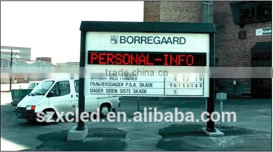 Fashionable,Cool,P7.62,16*96 led two-line, scrolling sign/billboard/display