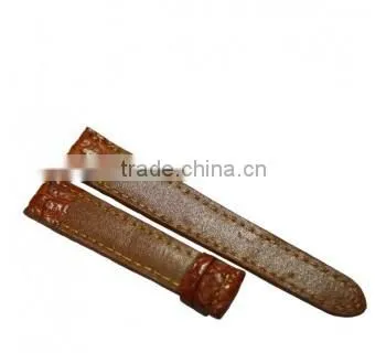 Crocodile leather watchband SCRWC-005