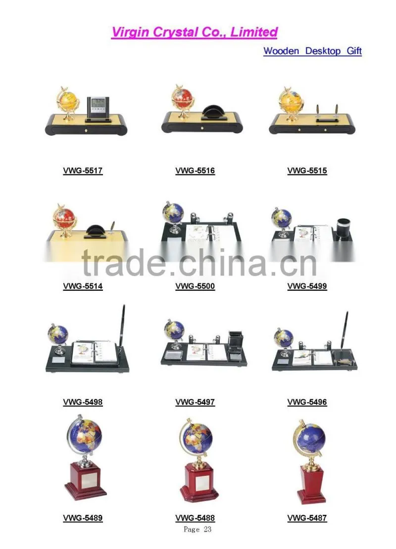 personalized 20 years anniversary company souvenir gifts with globe