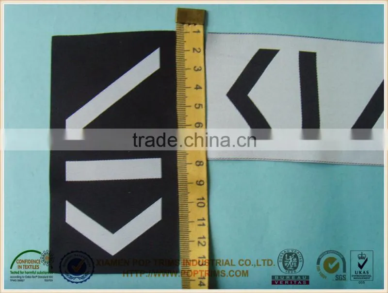 Simple geometric pattern big size clothing label tag
