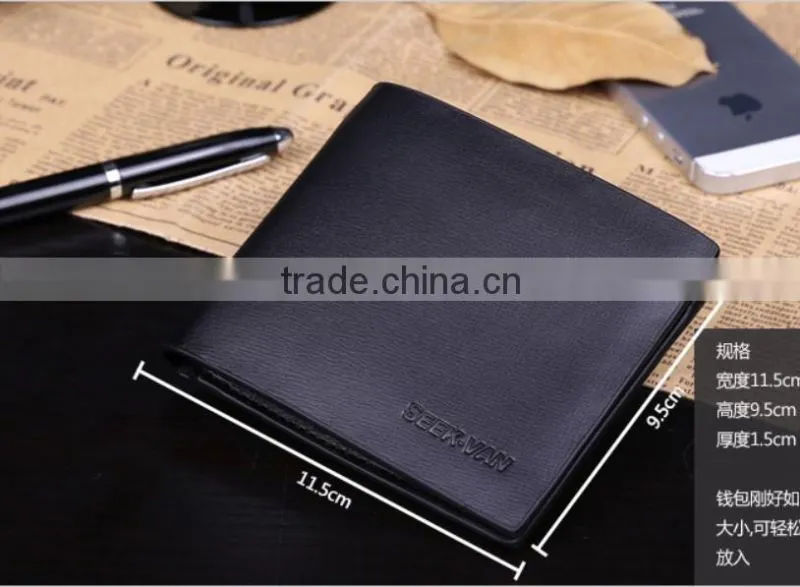Custom Business Leather Man's Wallet, NEW stylish fashion leather man wallet