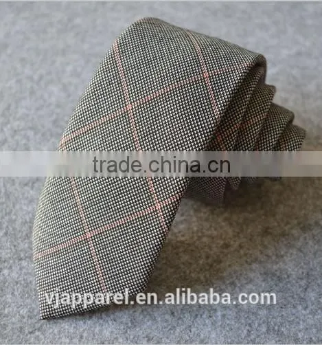 Checked 100% Plain Cotton Ties Business Wedding Party Ties