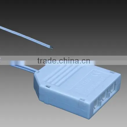 24V white PCB socket 90 degree for LED cabinet lights connectors with two terminals