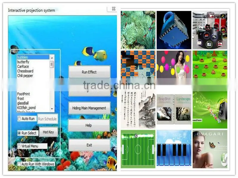 interactive touch screen table interactive projector game
