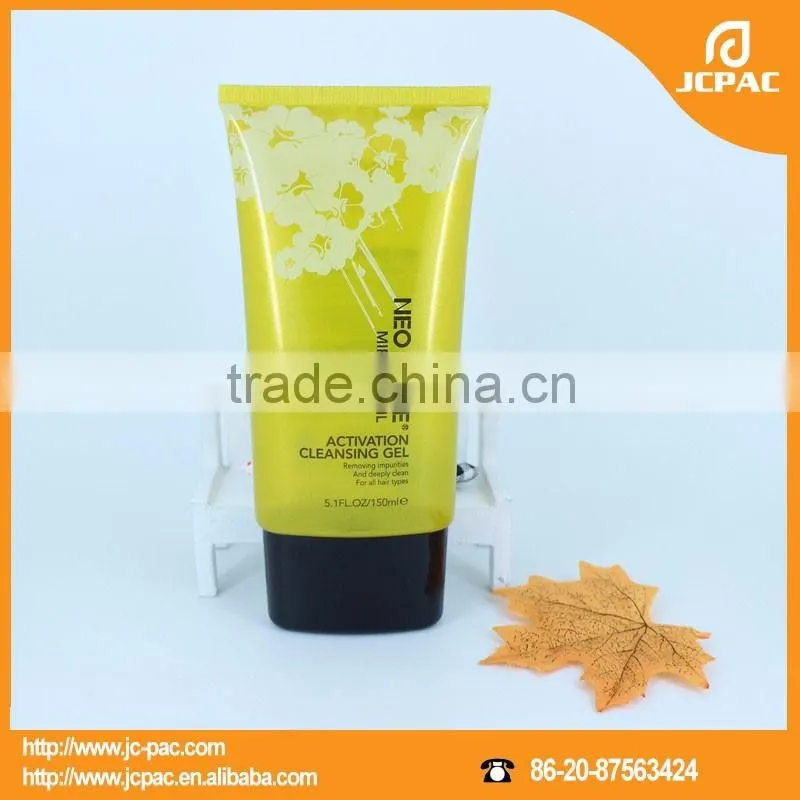 150ml gel pe cosmetic super flat tube plastic packaging