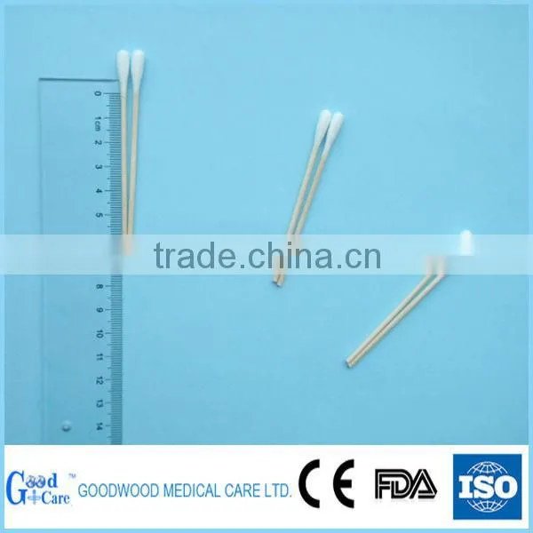rayon head wooden stick swab/ buds for medical use