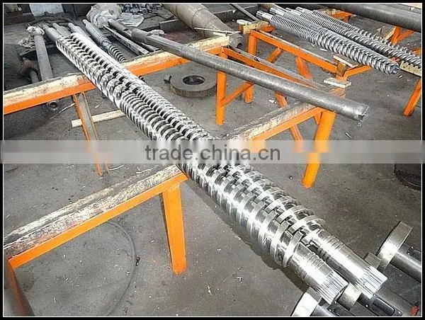 parallel twin screws extruder screw barrel for plastic extruder