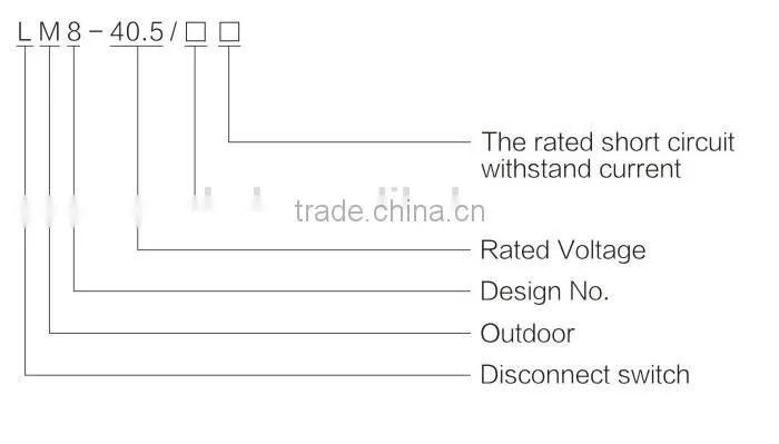 35kv LW8-40.5 Outdoor High Voltage Sulfur Hexafluoride Circuit Breaker