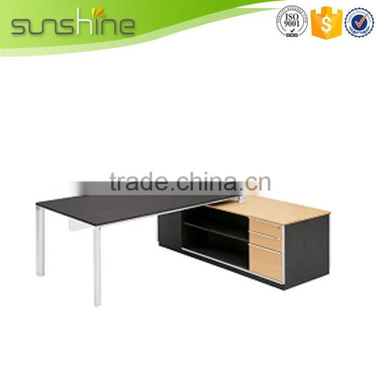 New products promotional wooden panel executive table desk