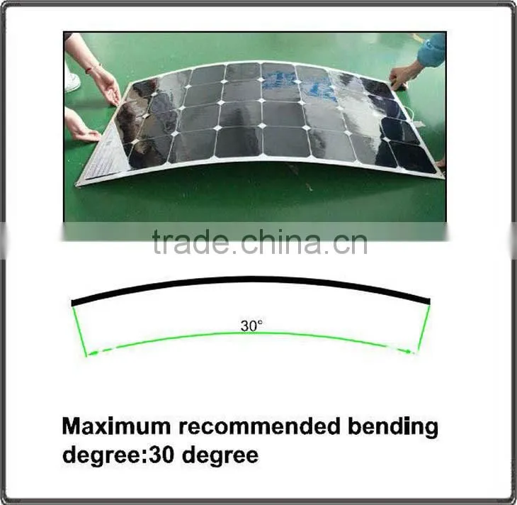 75w Monocrystalline Semi Flexible Solar Panel Module Price
