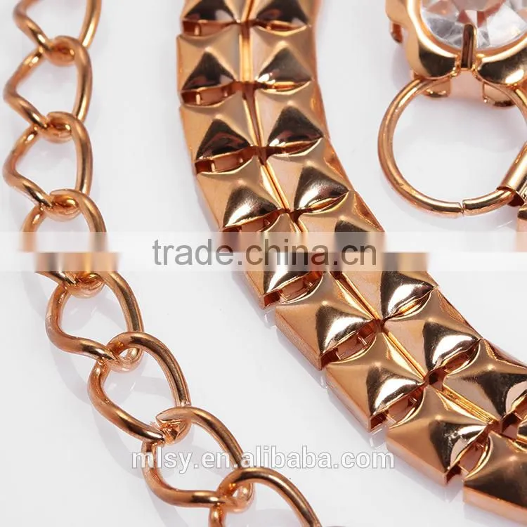 Fashion golden plated belly chain Brightness F1-80122