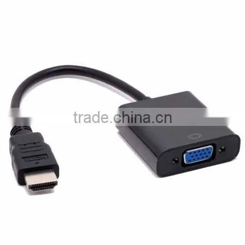 New HDMI Male to VGA female With Audio HD Video Cable Converter Adapter 1080P