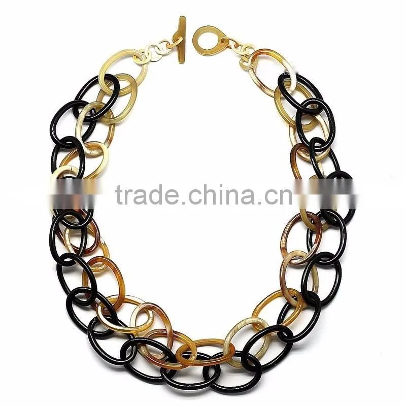 Best selling eco-friendly handmade nice brown buffalo horn necklace jewelry Viet Nam,