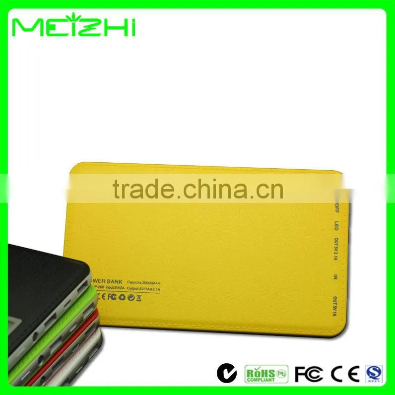 private label phone charger MEIZHI 20000mah backup battery power bank