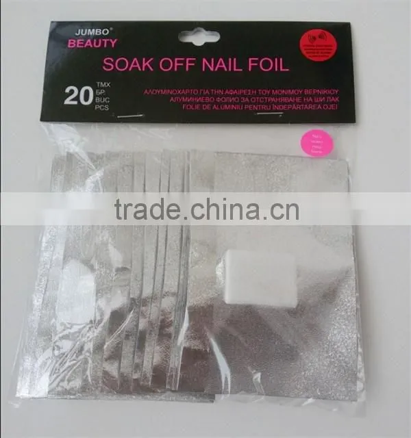 nail arts sticker foil supplies for UV Gel nail Polish Remover