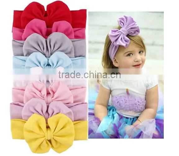 Baby Infant Girls Hair Band Bow Headband Turban Knot Hair Accessories