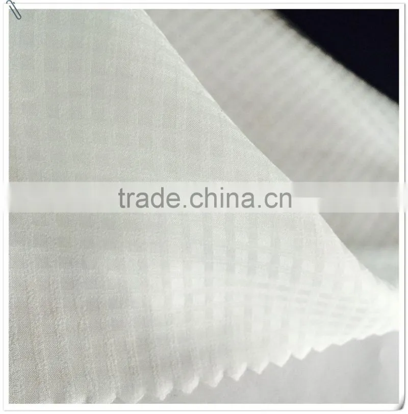 China wholesale 100%Polyester Grid chiffon for lady's fashion dress /shirt/ blouse (#P-010)
