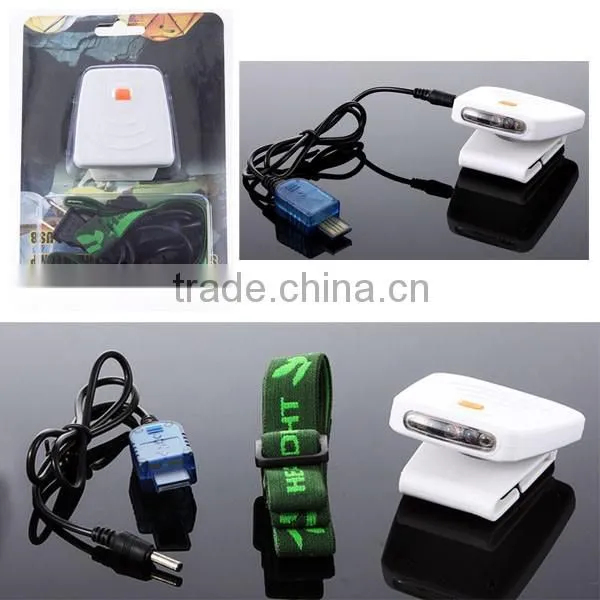 Hot Sale 3 bright led headlamp flashlight With Induction Function