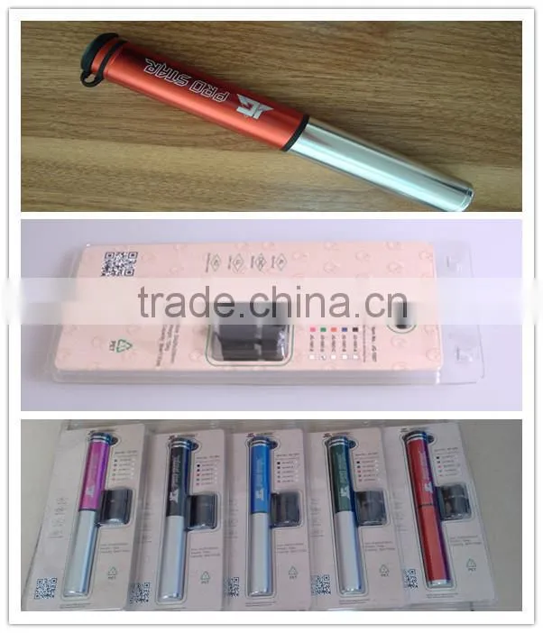 Bike Air Pump for MTB and City Bike Blue+Silver Color