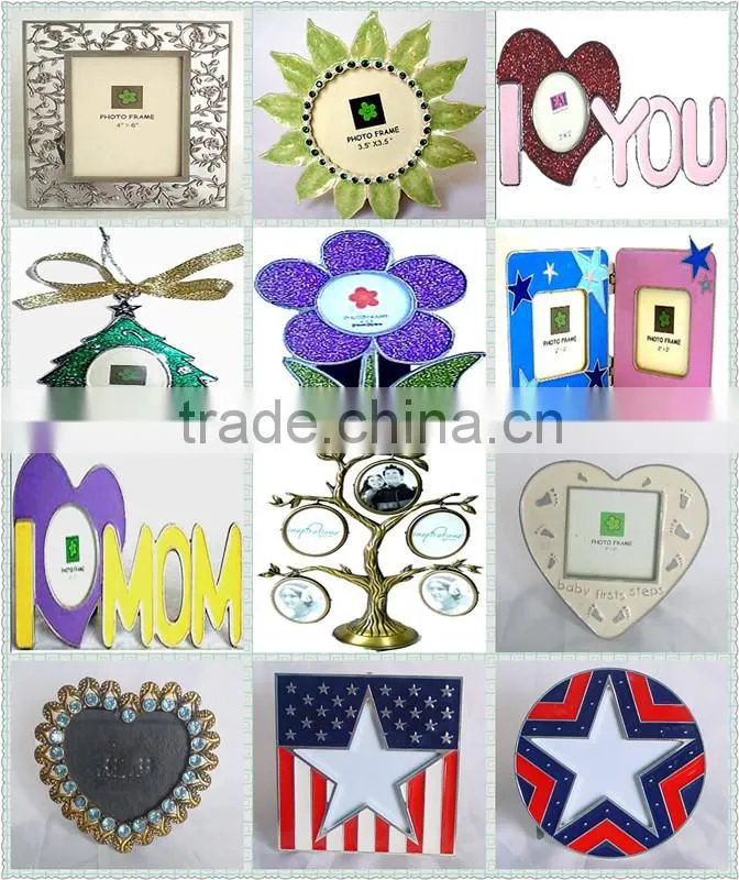 picture frame,photo frame,zinc alloy photo frame,metal alloy crafts,home decoration,promotional gifts CQP0017