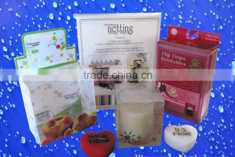 2016 Soft crease clear pvc packaging box