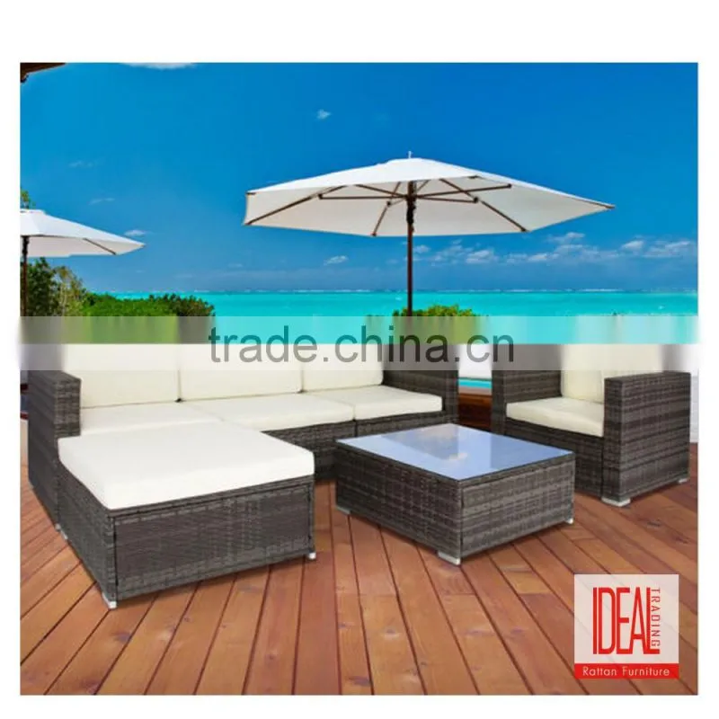 Living room furniture modern sectional 5 seat waterproof sofa set design with table