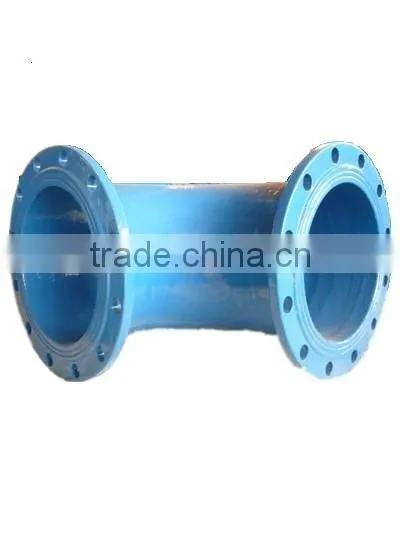 double flanged bend,ductile iron double flange bend/elbow,ductile iron 90 deg double flanged bend