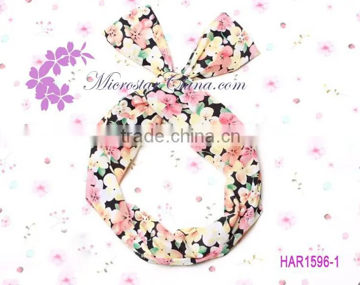 IN STOCK Girls Stretch Knot Rabbit Bow Headband Hairband Strip Headwear Wholesale