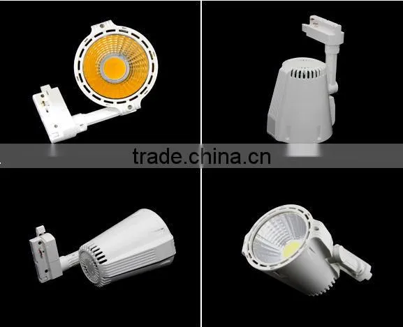 Guangzhou Matt led track light COB 40W high CRI shop window led track light fixtures