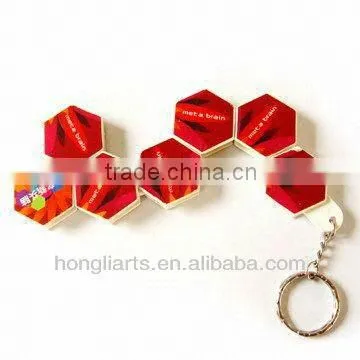 flower puzzle keychain