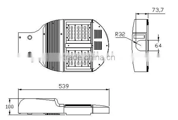 56W/112W/168W Pure White street led lights