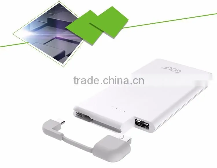 promotion product 8000mAh ultra slim wallet power bank mobile power bank