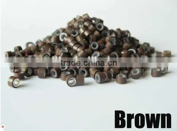 hair extension micro beads silicone micro rings silicone beads for hair extension 5030 1000pcs/bottle 500pcs/bottle