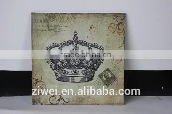 Vintage Wooden Wall Painting Hanging Decor
