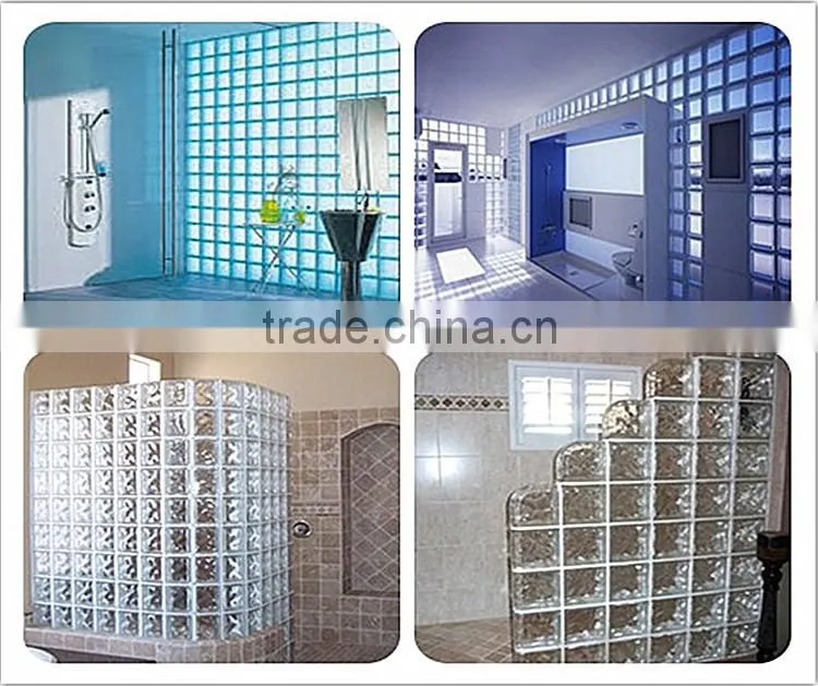 Clear Glass Technique and Glass Block Type decorative glass brick