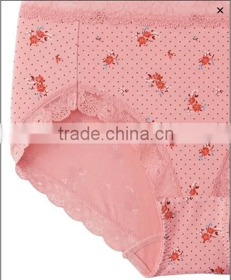 pretty printing cotton girl high cut briefs