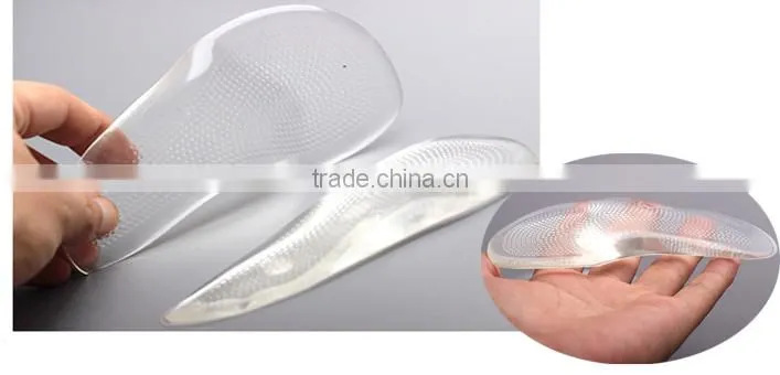 Foot orthotic Cushioned Arch Support Insole , Foot Care Massage Gel Arch Protector.