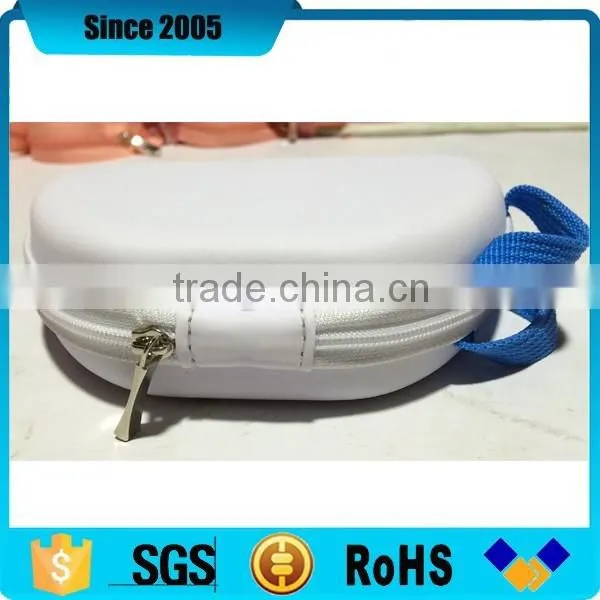 white pu cover tea cup shape eva tea travel case with handle