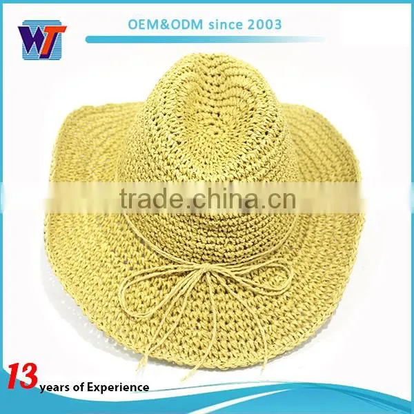 Wholesale new design hawaiian paper straw hat