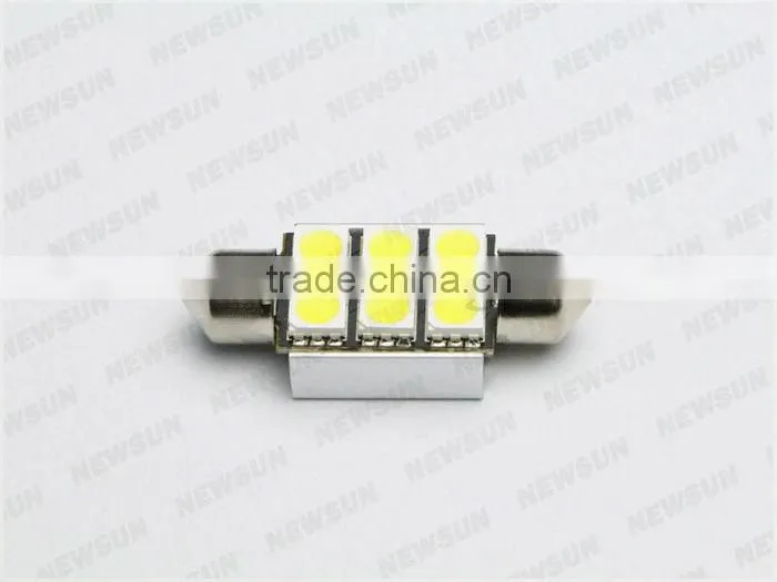 6SMD 5050 36mm C5W led car bulb festoon dome light high brightness car reading lamp