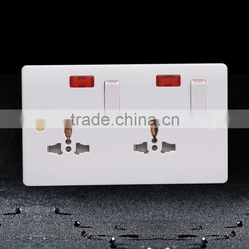 Factory price Double 10A 3 Pin Wall socket