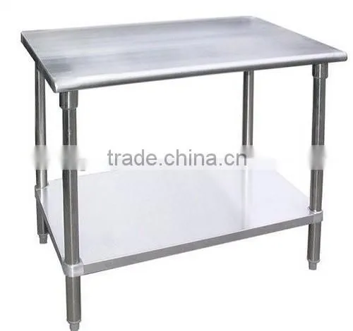 Stainless Steel Food Prep Worktable with Wheel